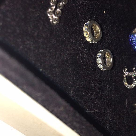 Pandora Spacer Beads- Crystal & Silver - Picture 2 of 5